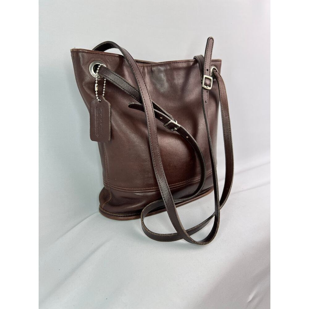 Rare 1998 Vintage Coach Westport Shoulder Bucket Bag Mahogany Brown Leather